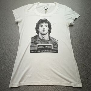 John J Rambo Shirt Womens Extra Large Movie Graphic Sylvester Stallone 80s Rocky